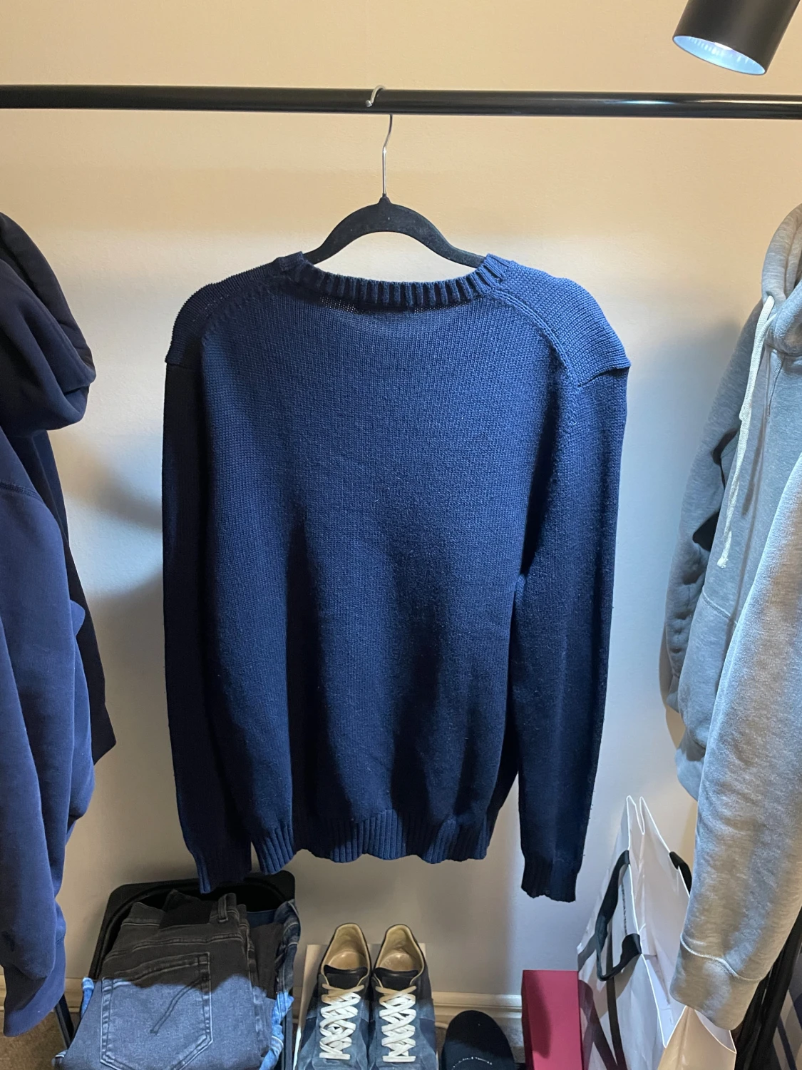 Marinblå stickad tröja Polo Ralph Lauren - 3