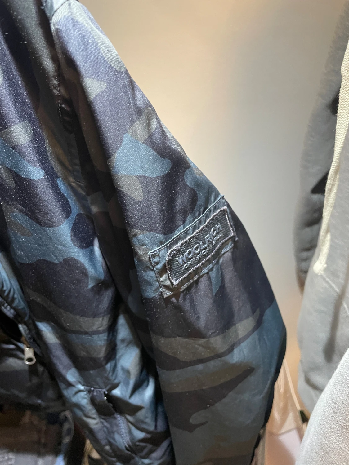 Blå camo Woolrich bomber  - 5