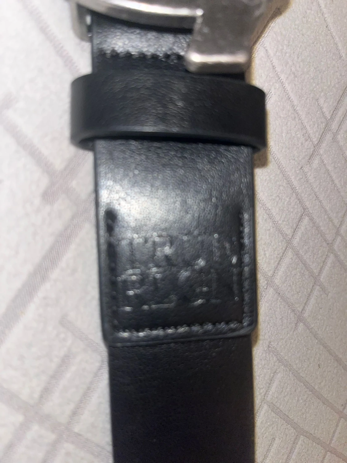 Svart True Religion skärp med hästskospänne - 2