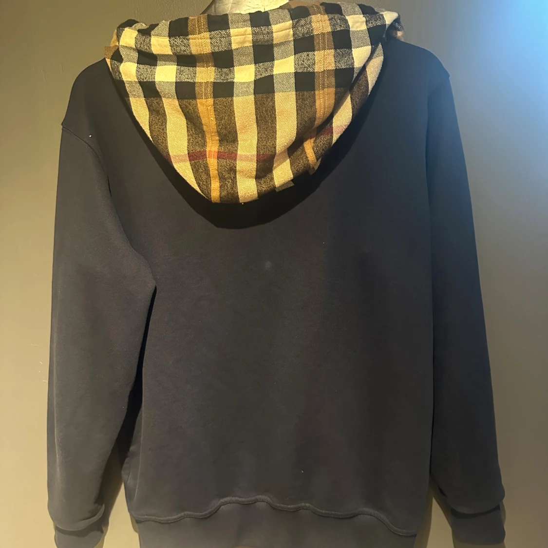 Navy Burberry hoodie  - 1
