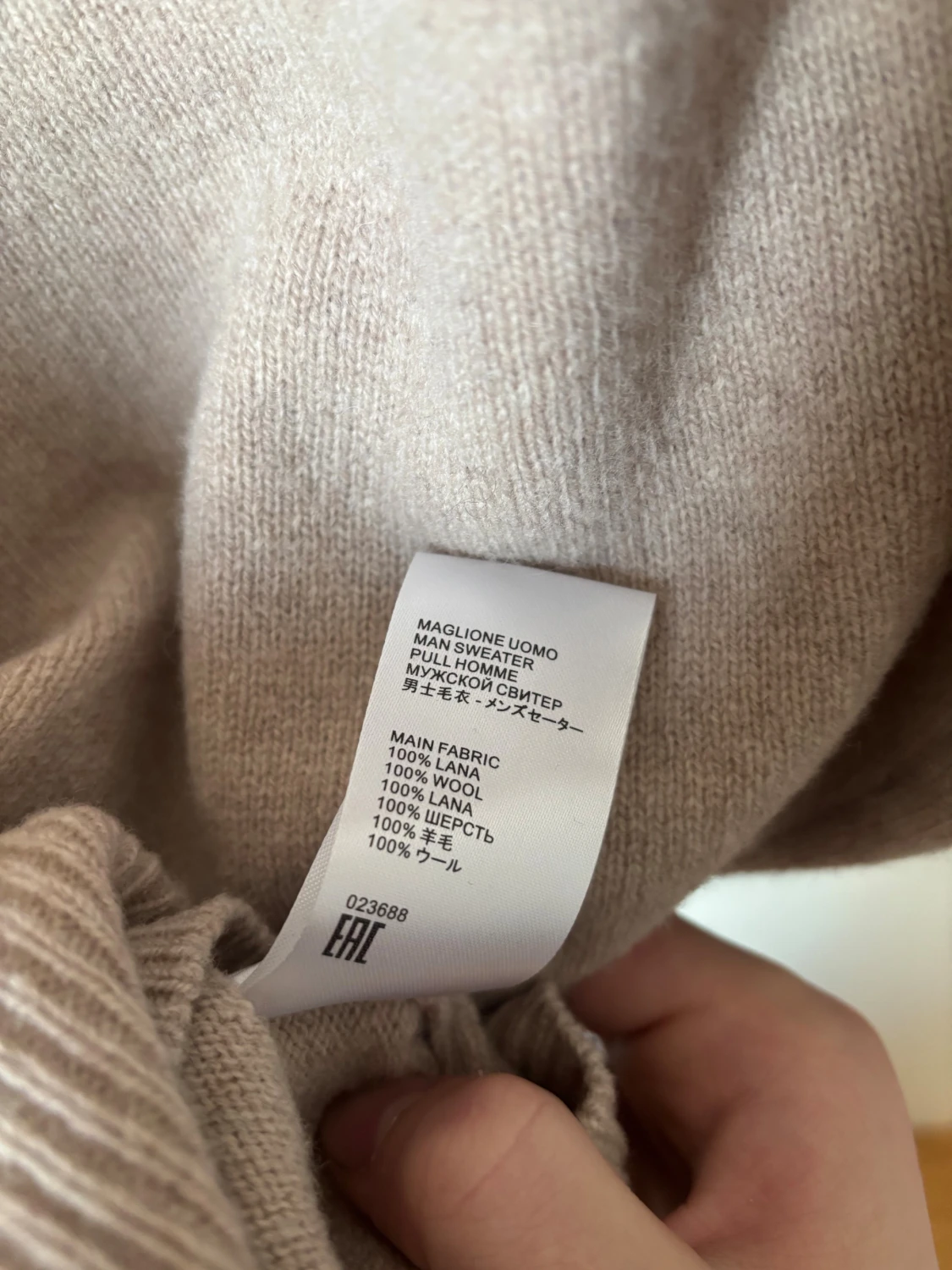 Beige stickad hoodie från MC2 Saint Barth - 4