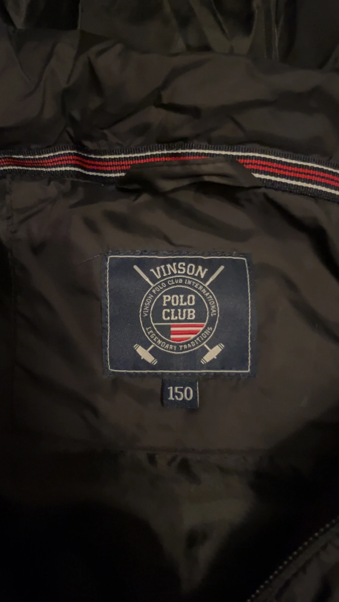 Svart pufferjacka från Vinson Polo Club - 2