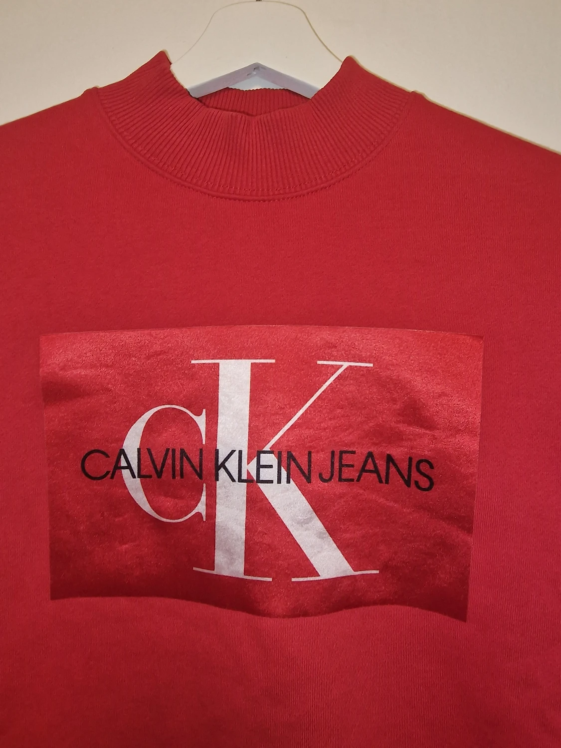 Röd Calvin Klein sweatshirt  - 4