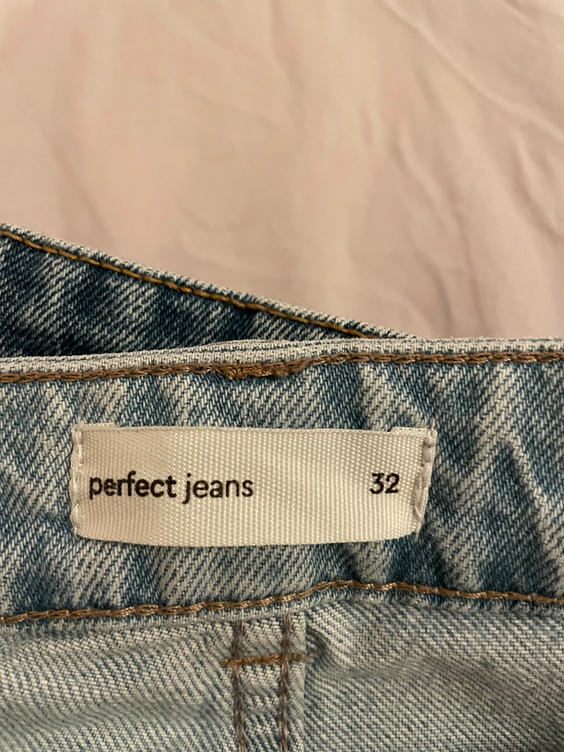 Ljusblå bootcut jeans med hög midja - 4