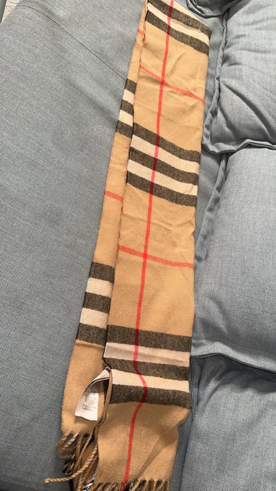 Burberry rutig halsduk i kashmir - 3