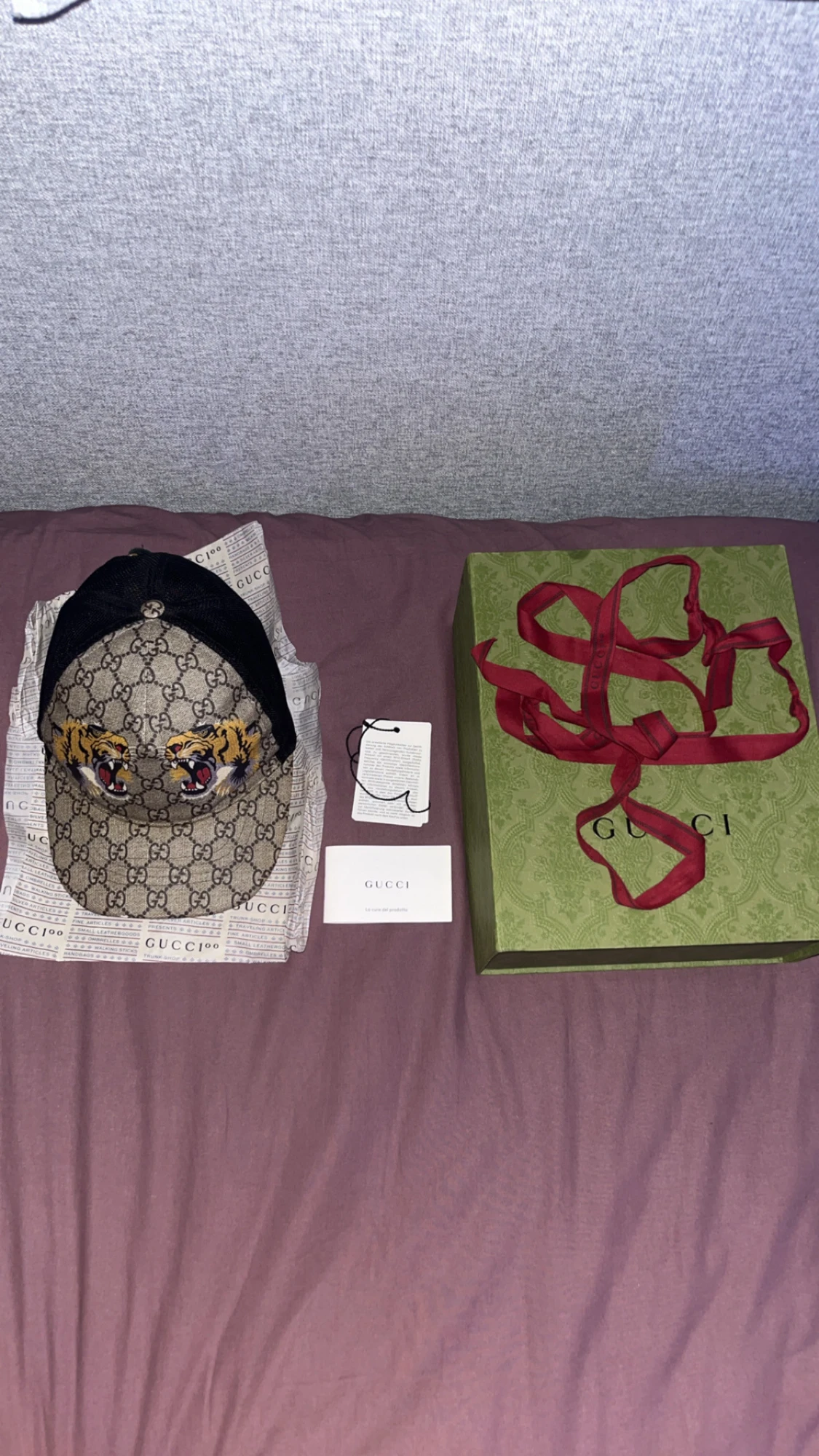 Äkta Gucci keps med tigertryck - 4