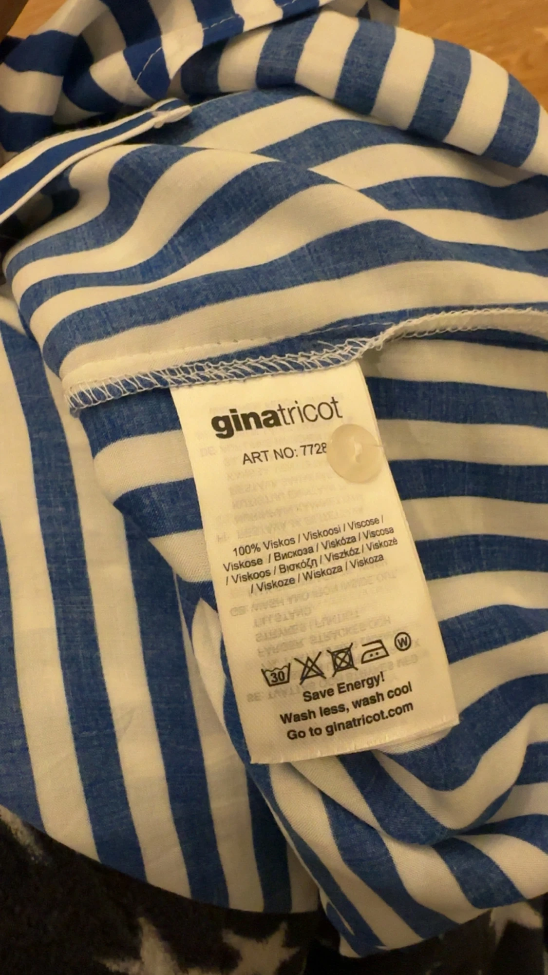 Blåvit randig skjorta Gina Tricot - 4