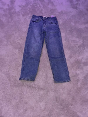 Levi's Loose Taper jeans blå 164cm - Blå Levi's Loose Taper jeans i klassisk denim med raka ben och avslappnad passform. Byxorna har fem fickor, gylf med dragkedja och knapp samt tydliga kontrastsömmar. Märke och storleksetikett synlig i midjan. Perfekta för en chill och trendig look. Funkar bra på pojkar också.