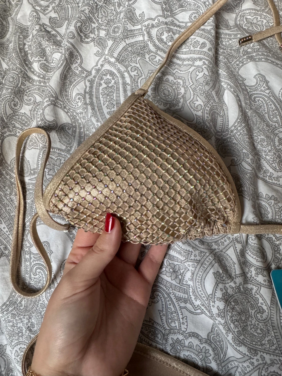 Glittrig guld bikini  - 2