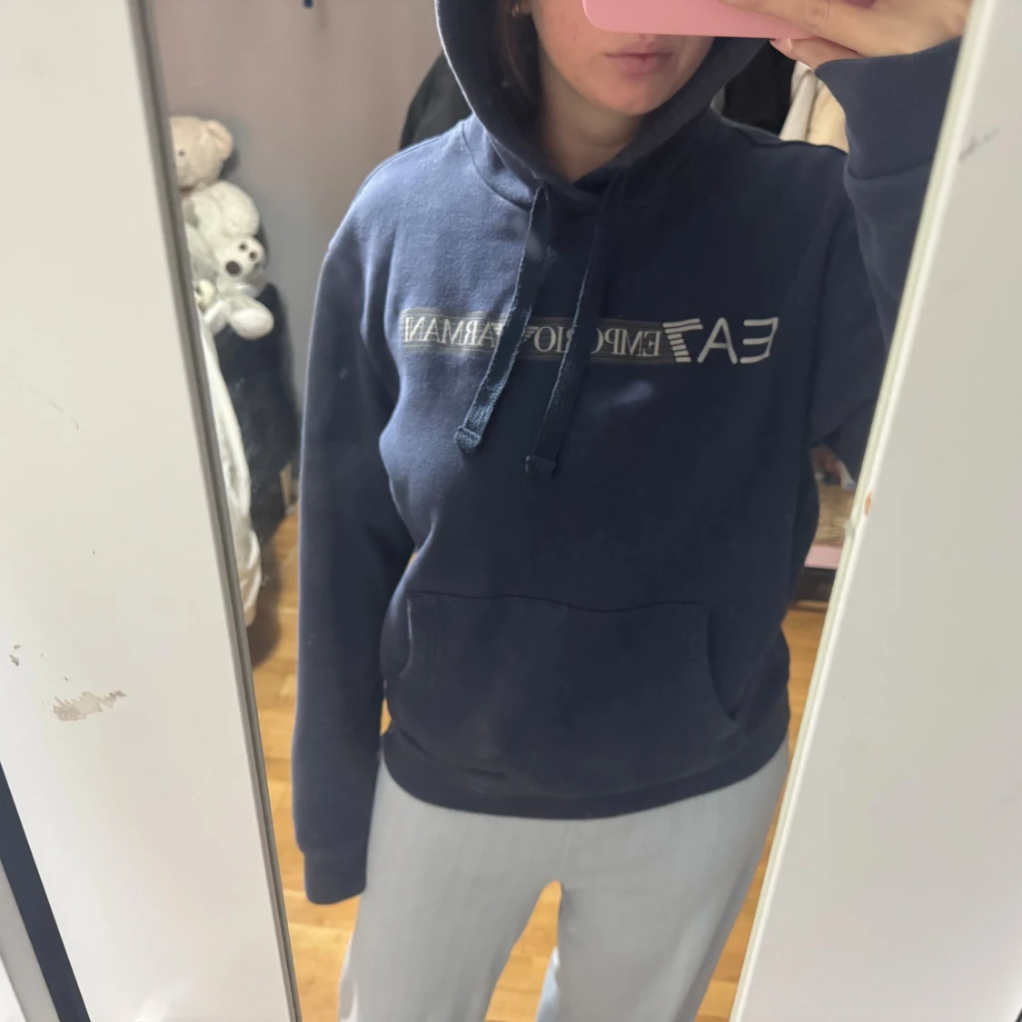 Mörkblå hoodie från Emporio Armani - 1