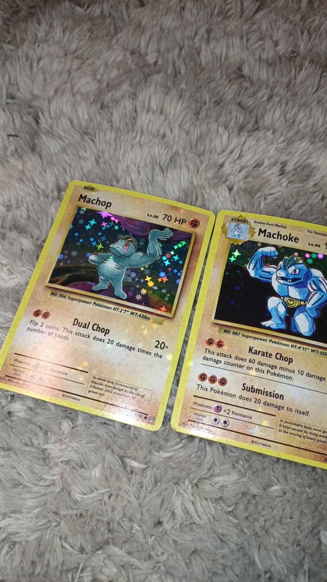 Pokémonkort: Machop, Machoke & Machamp (holo) - 1