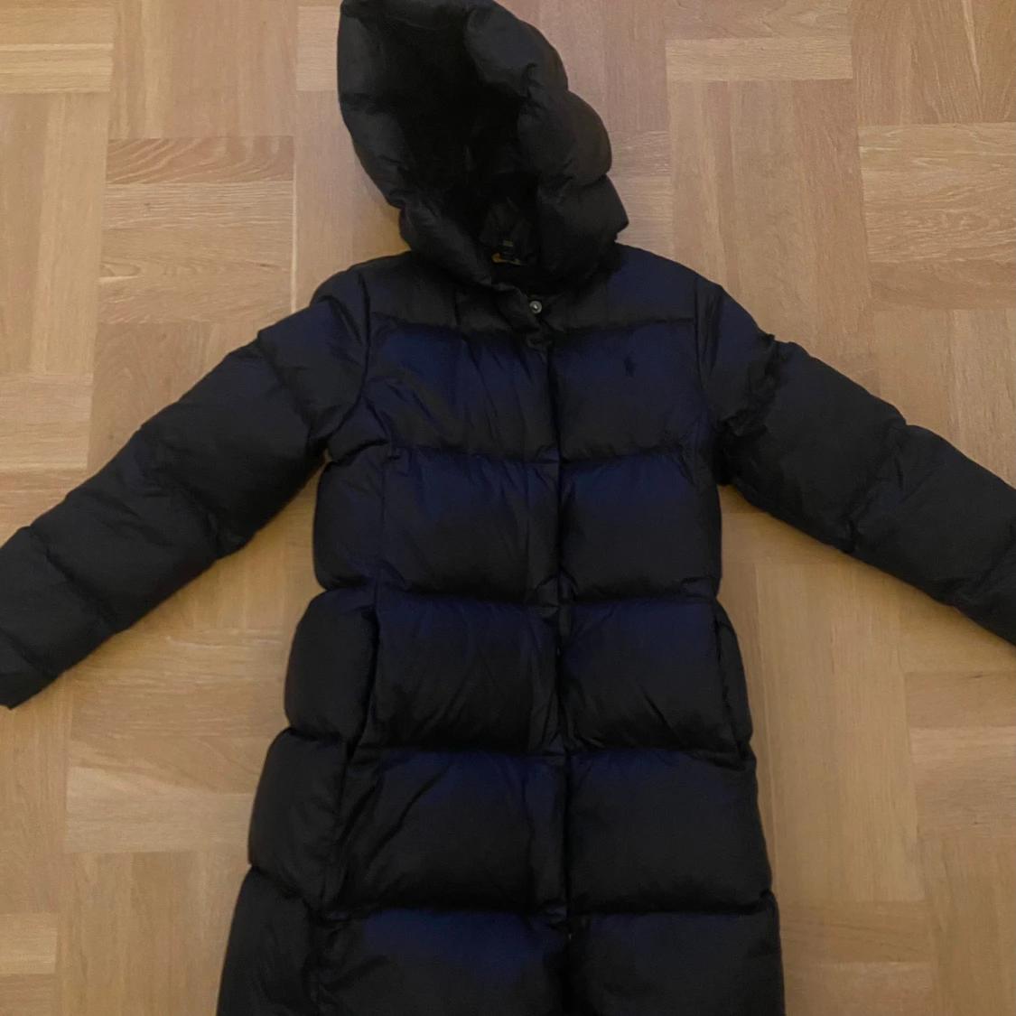 Svart lång dunjacka Polo Ralph Lauren