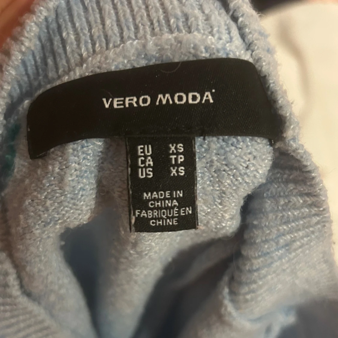 Ljusblå stickad tröja Vero Moda XS - 2