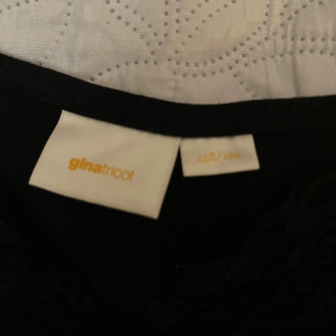 Svart långärmad topp med spets Gina Tricot - 3