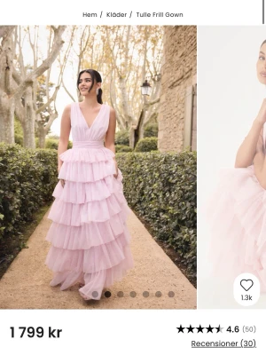 Rosa balklänning  - Rosa balklänning i storlek xs som aldrig är använd med prislapp kvar. 