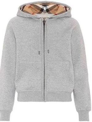 Burberry hoodie zip grå  - Använd ca 3 gånger 
