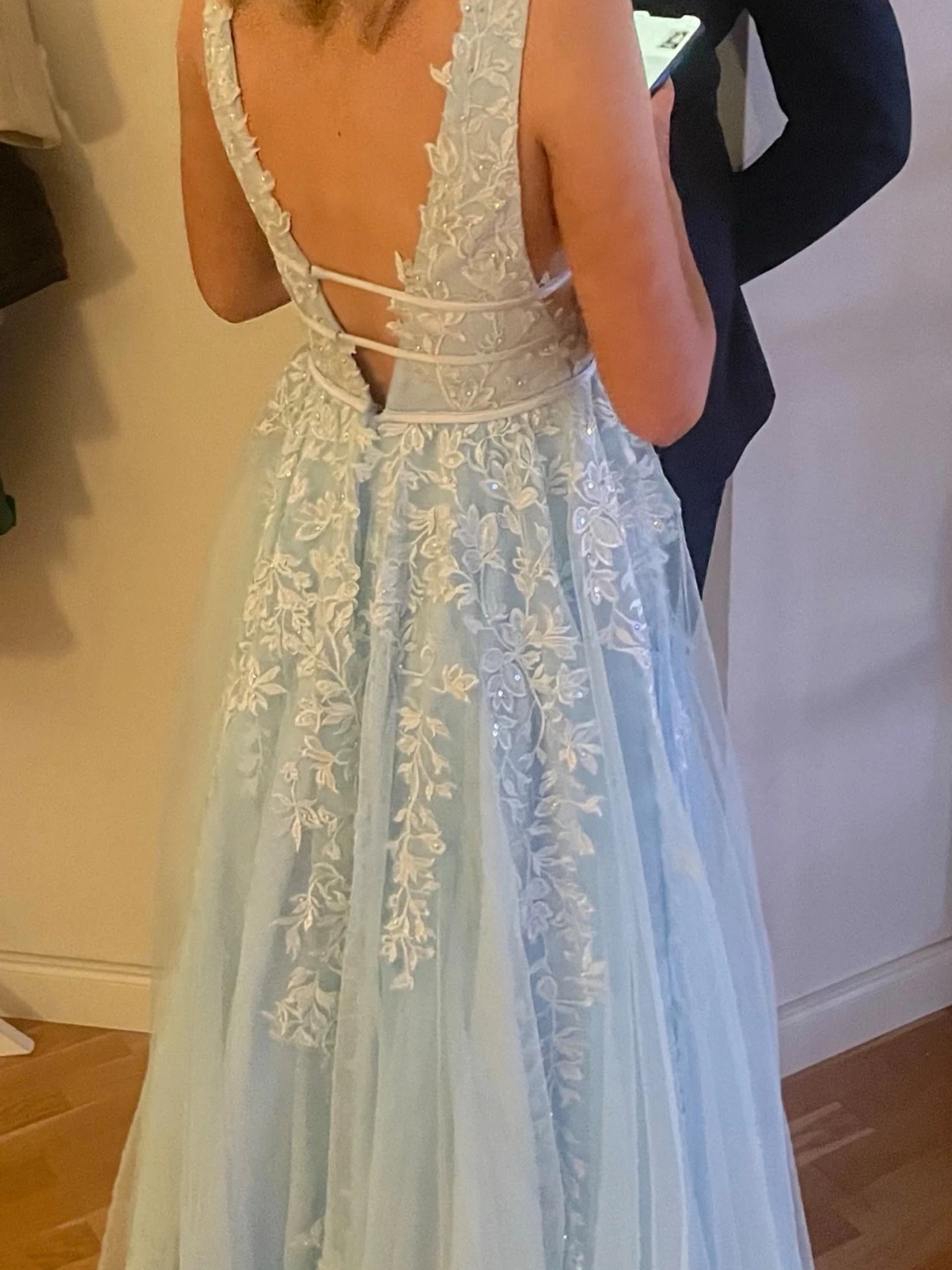 Ljusblå balklänning  - 2