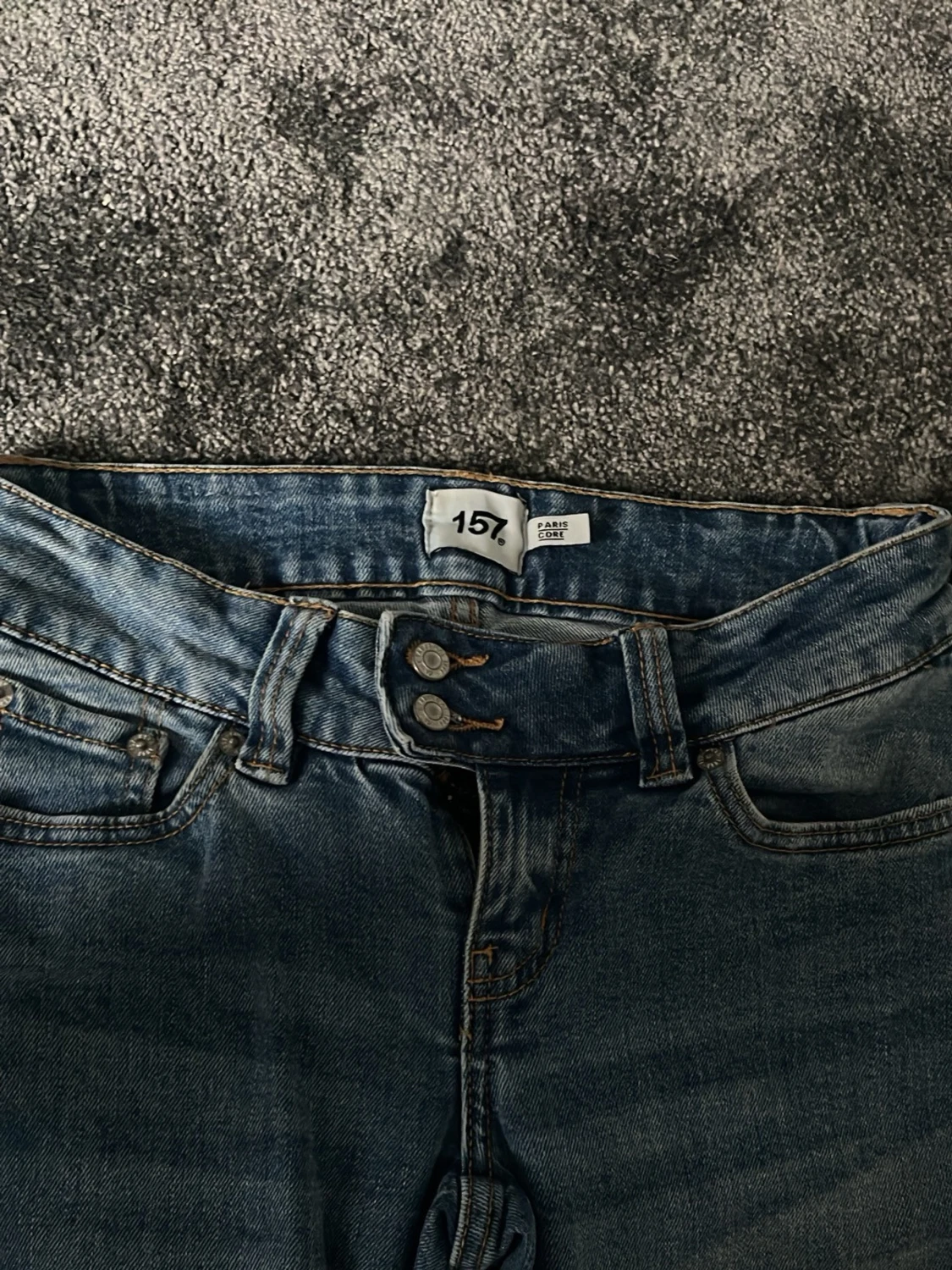 Blå bootcut jeans från 157, XS - 2