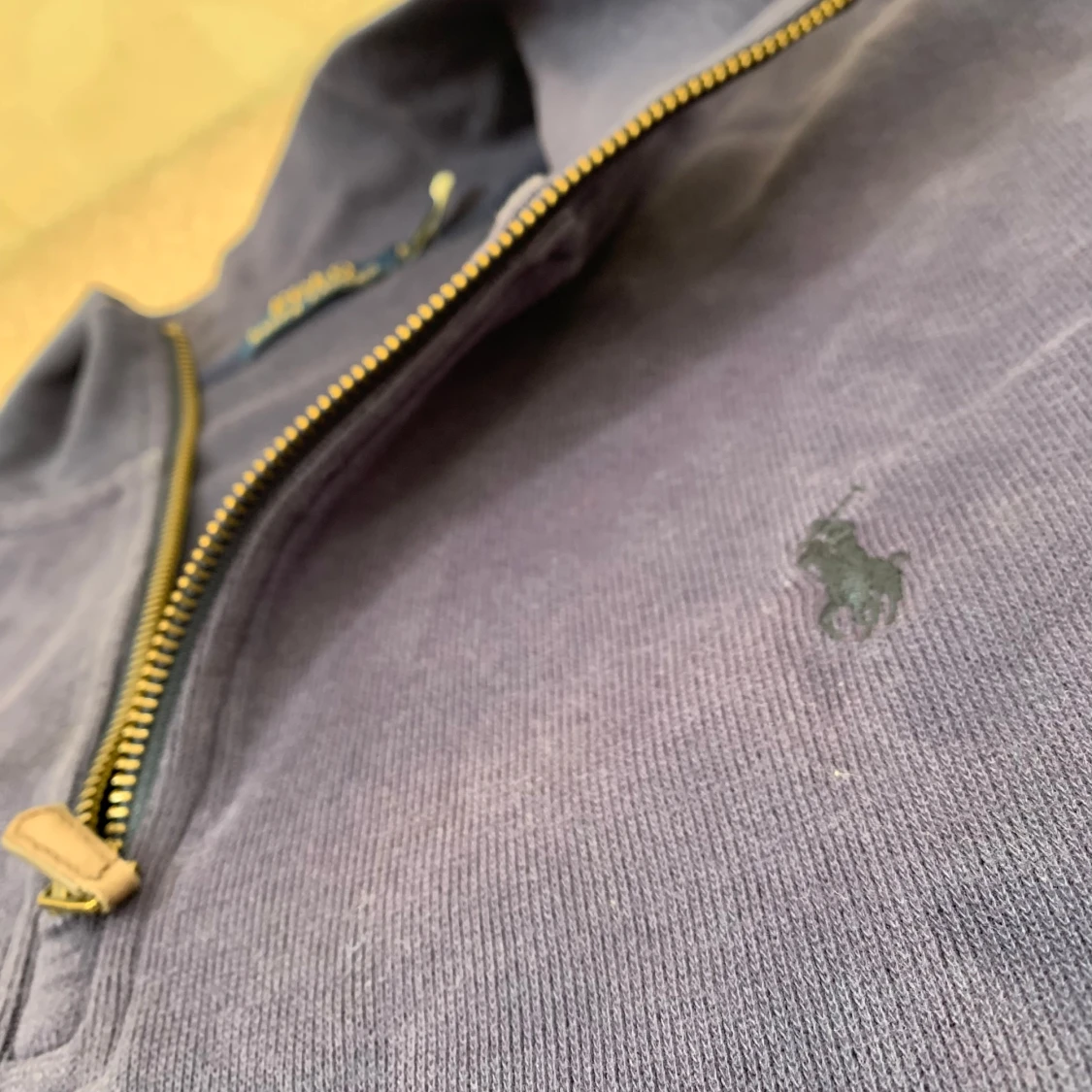 Blå ralph lauren halfzip - 1