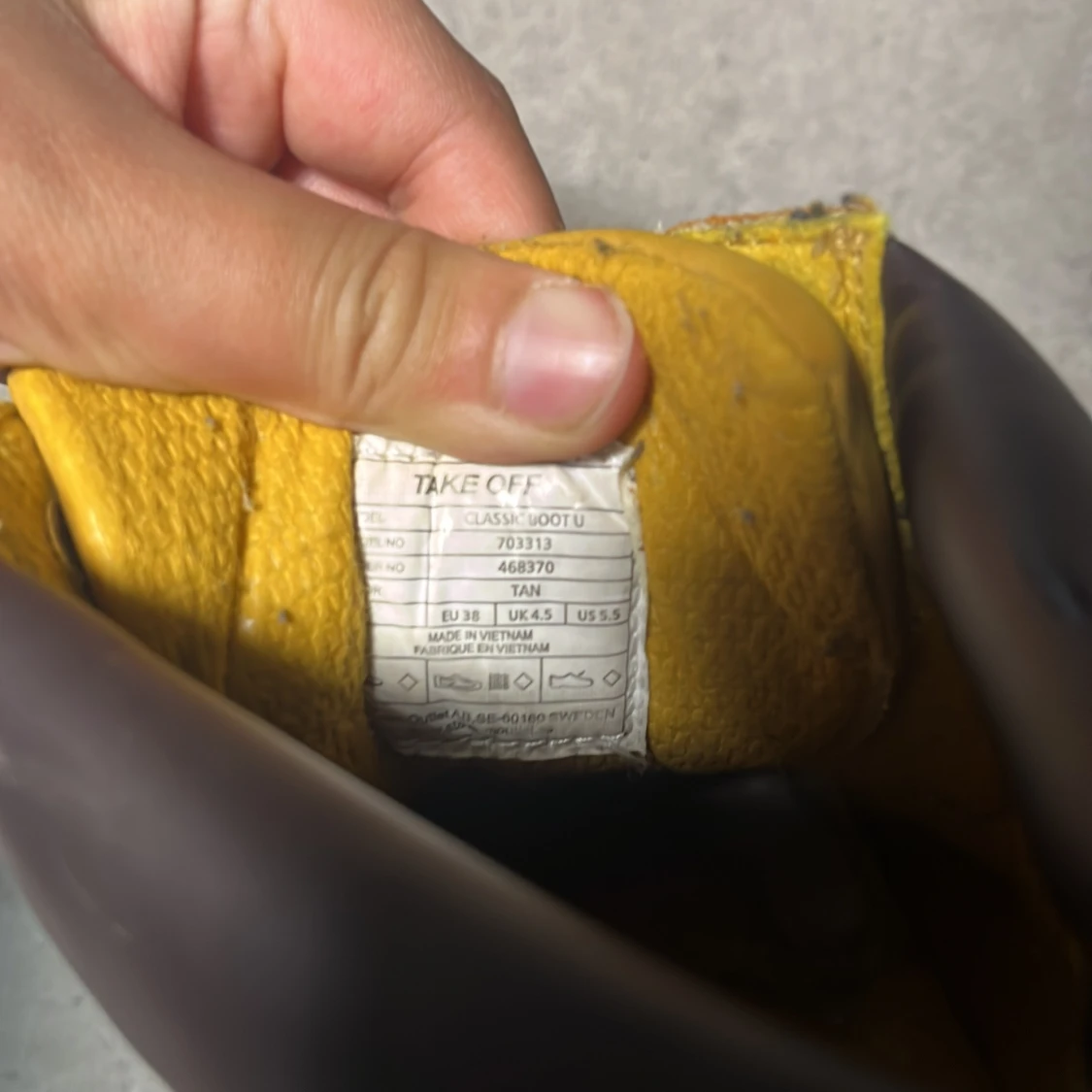 Gula boots från Take Off, storlek 38 - 3