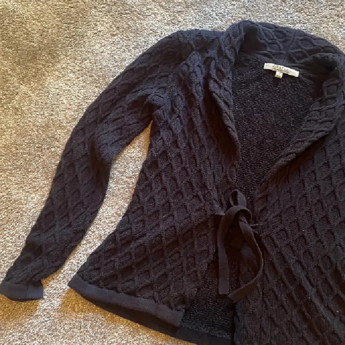 Svart stickad kofta❤️ - 4