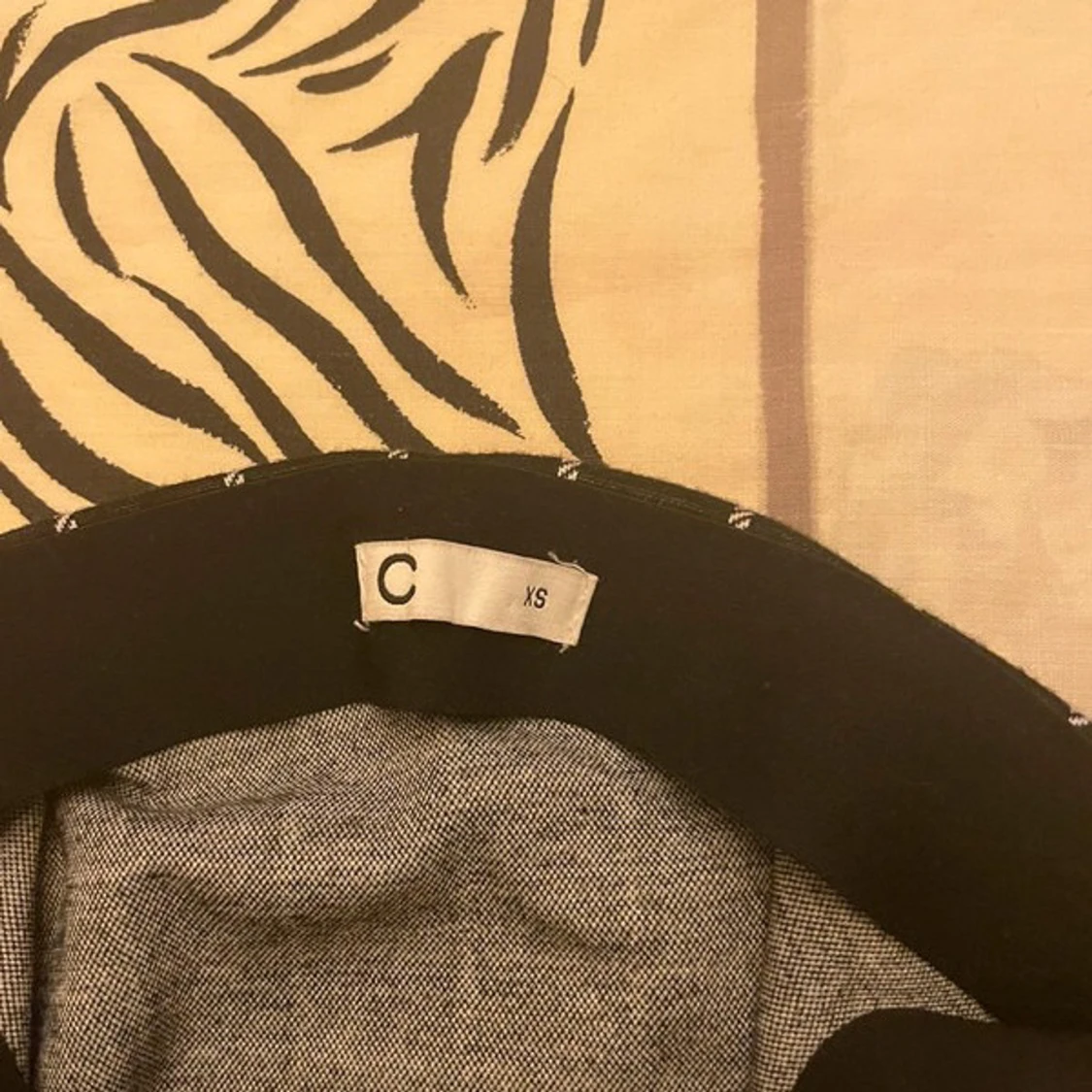 Svartvit rutig minikjol XS - 2