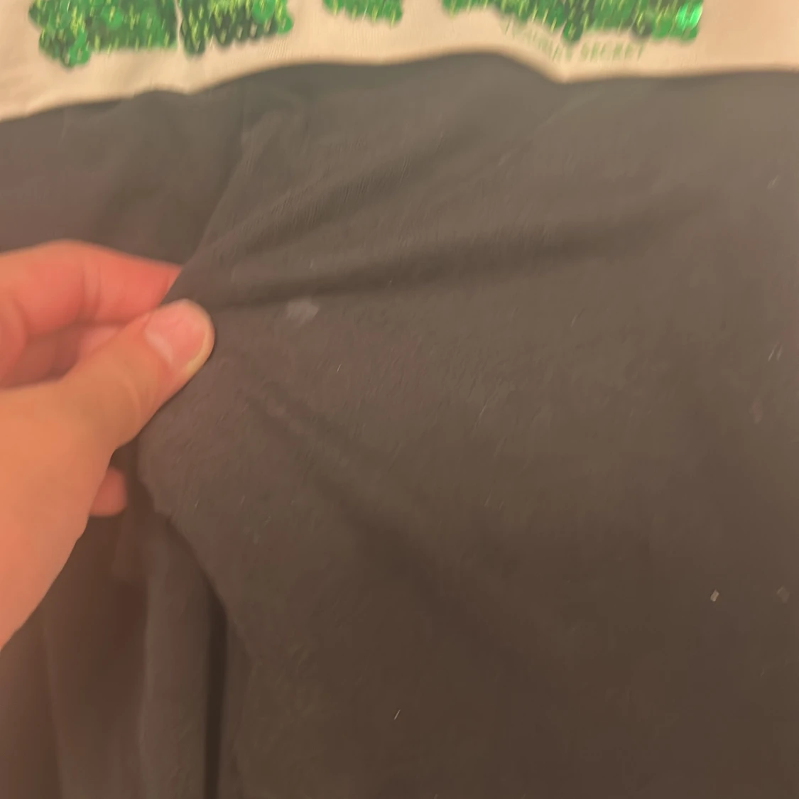 Svarta PINK byxor med paljetter XS - 1