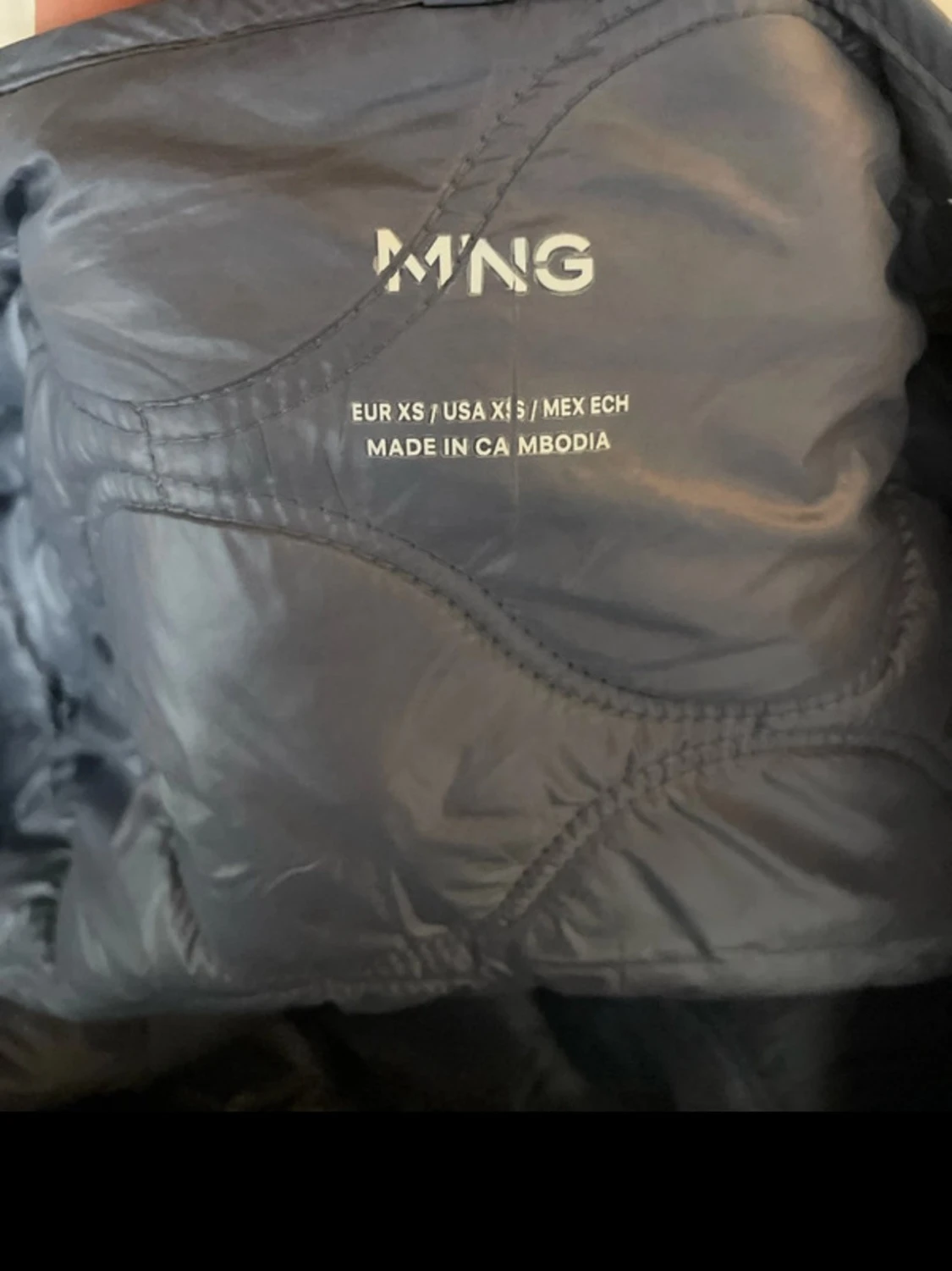 Grå quiltad pufferjacka - 2