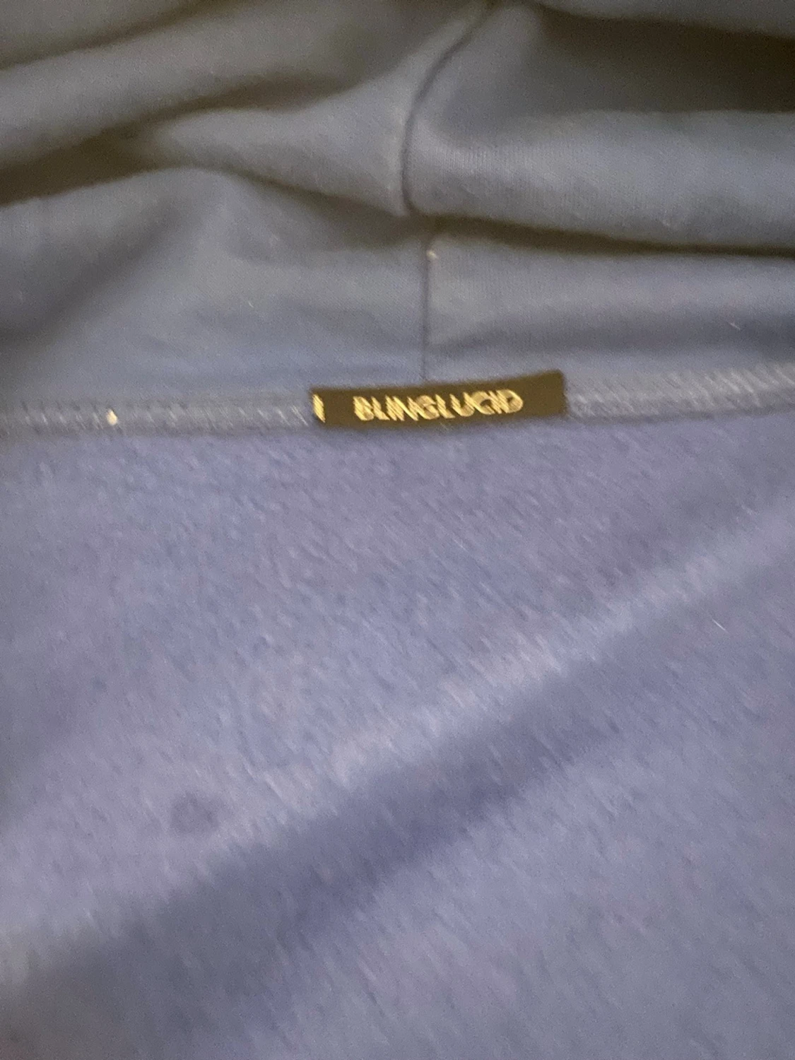 Blå hoodie med Eiffeltornet och text - 1