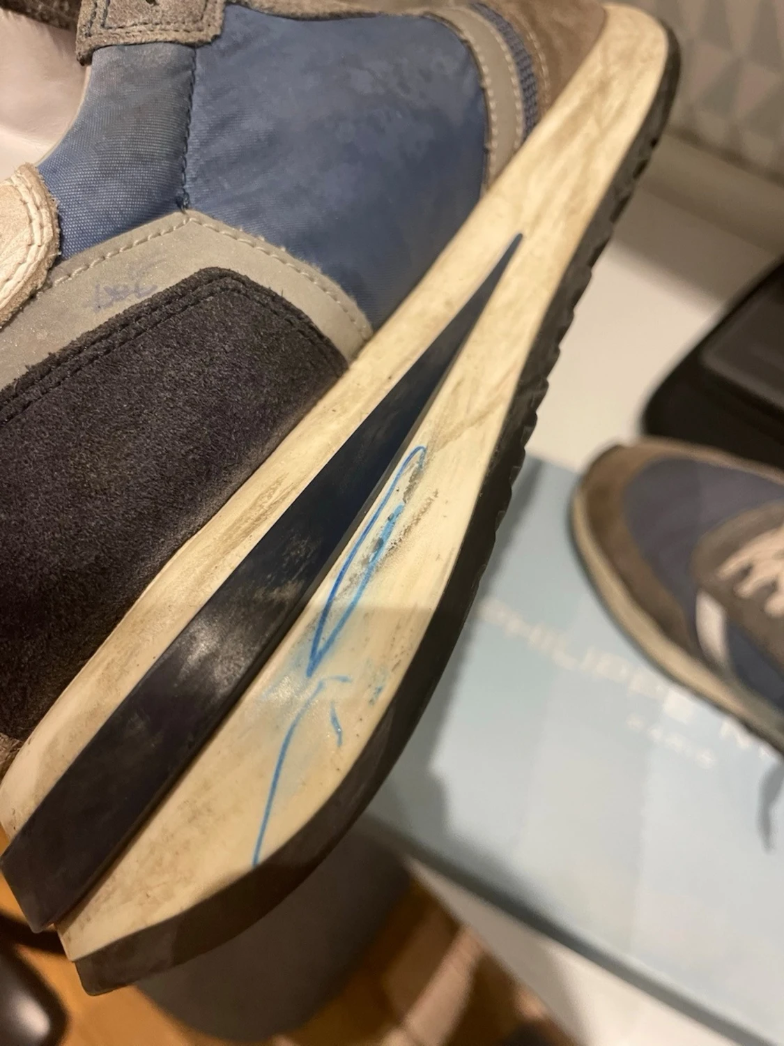 Philippe Model blå/grå sneakers - 5