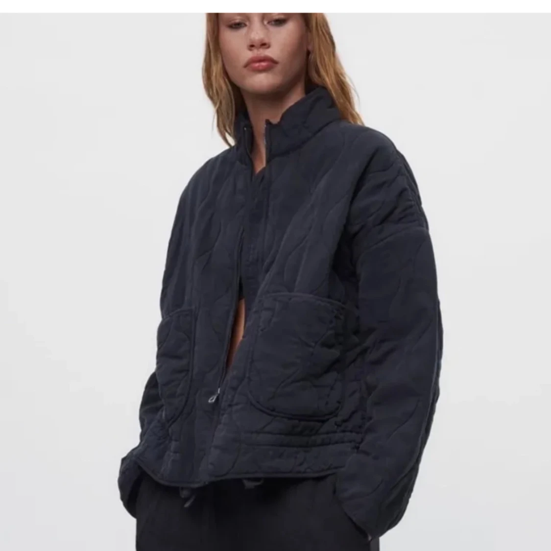 Zara quiltad jacka  - 90