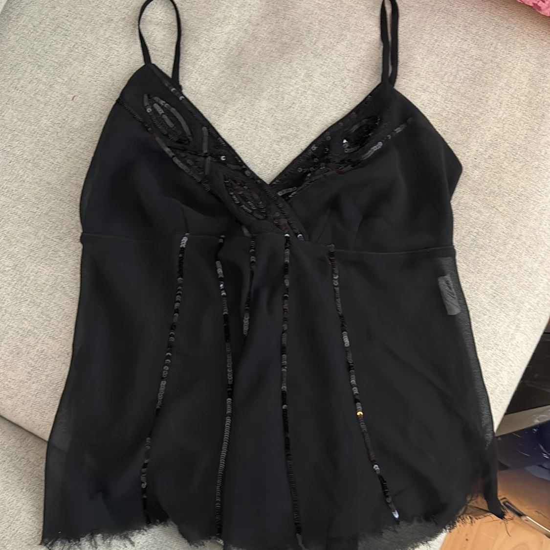 Svart fest topp  - 90