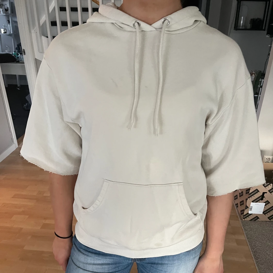 Trekvartsärmad hoodie  - 90