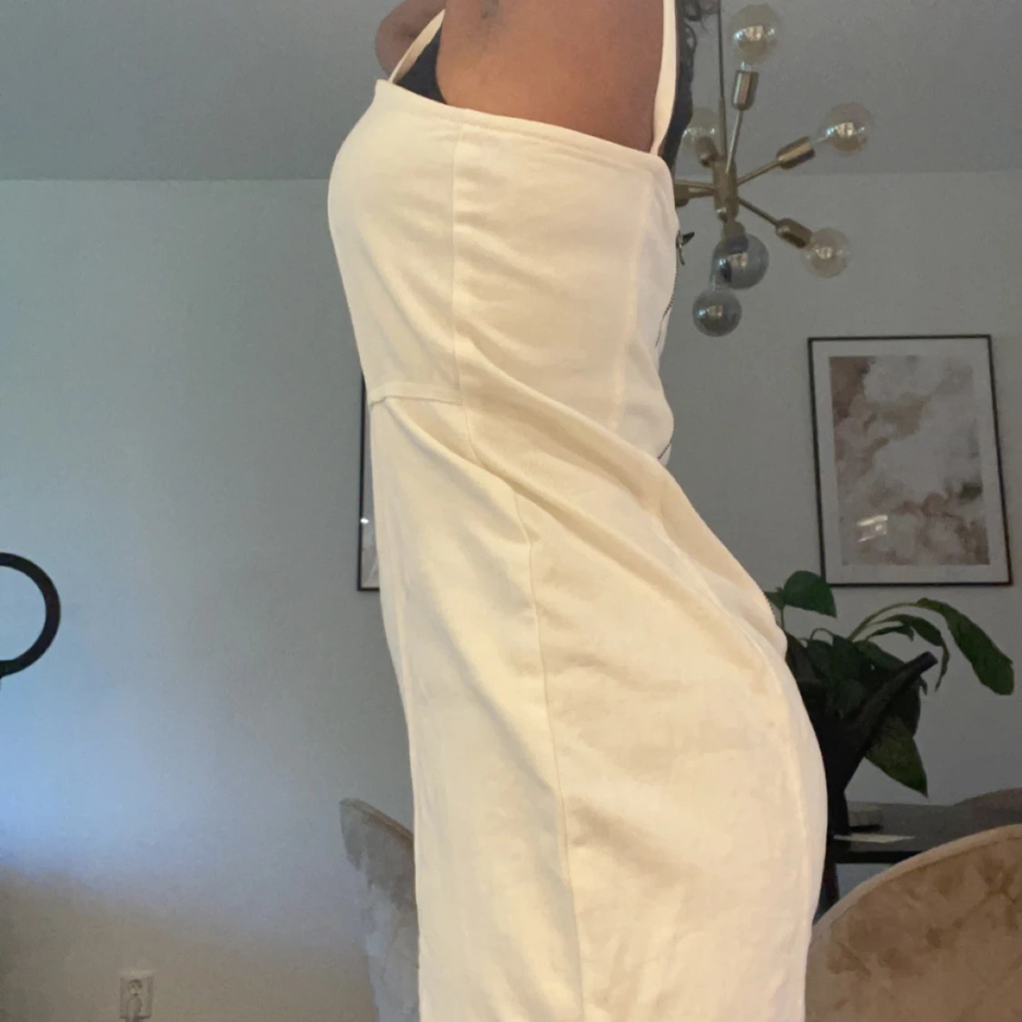 Vit Jeansklänning - 90