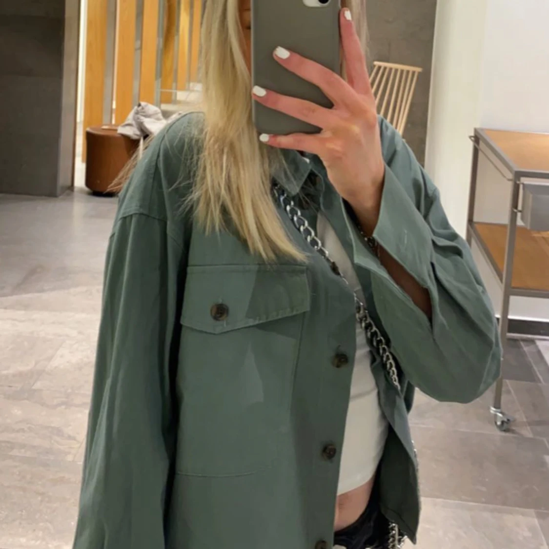 Grön jacka - 90