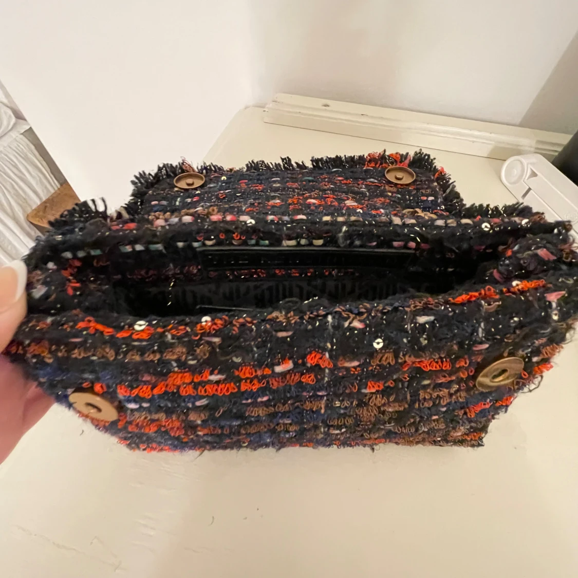 Kurt Geiger tweed cross body väska - 91