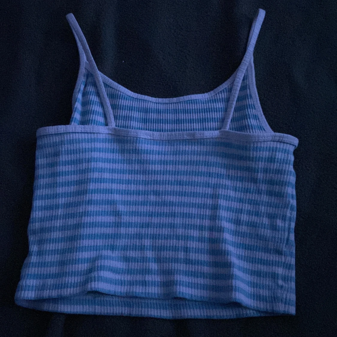 Blå/vit randigt linne - 90