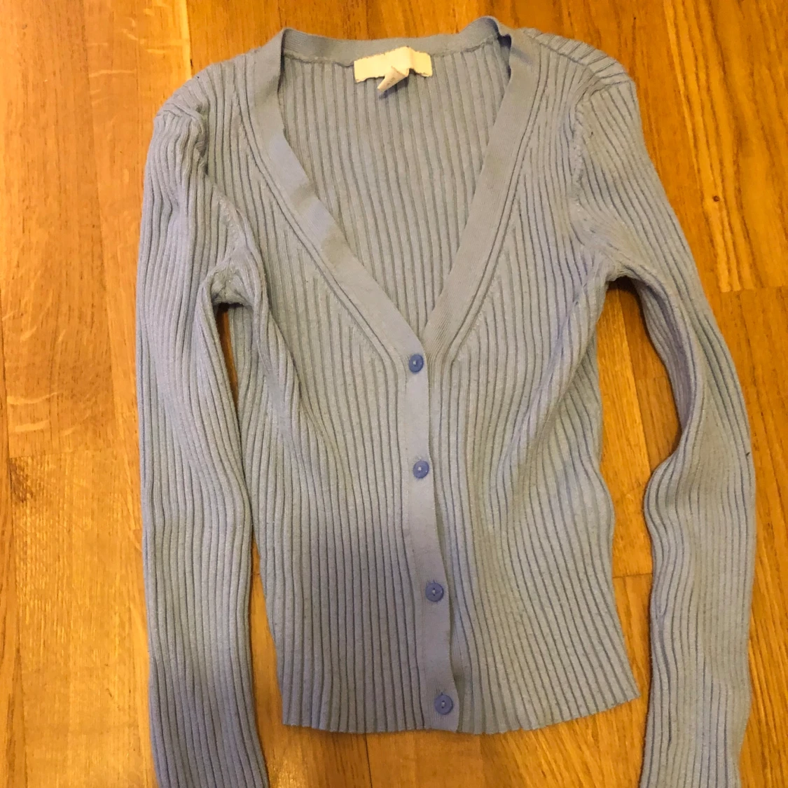 Långärmad blå tröja  - 90