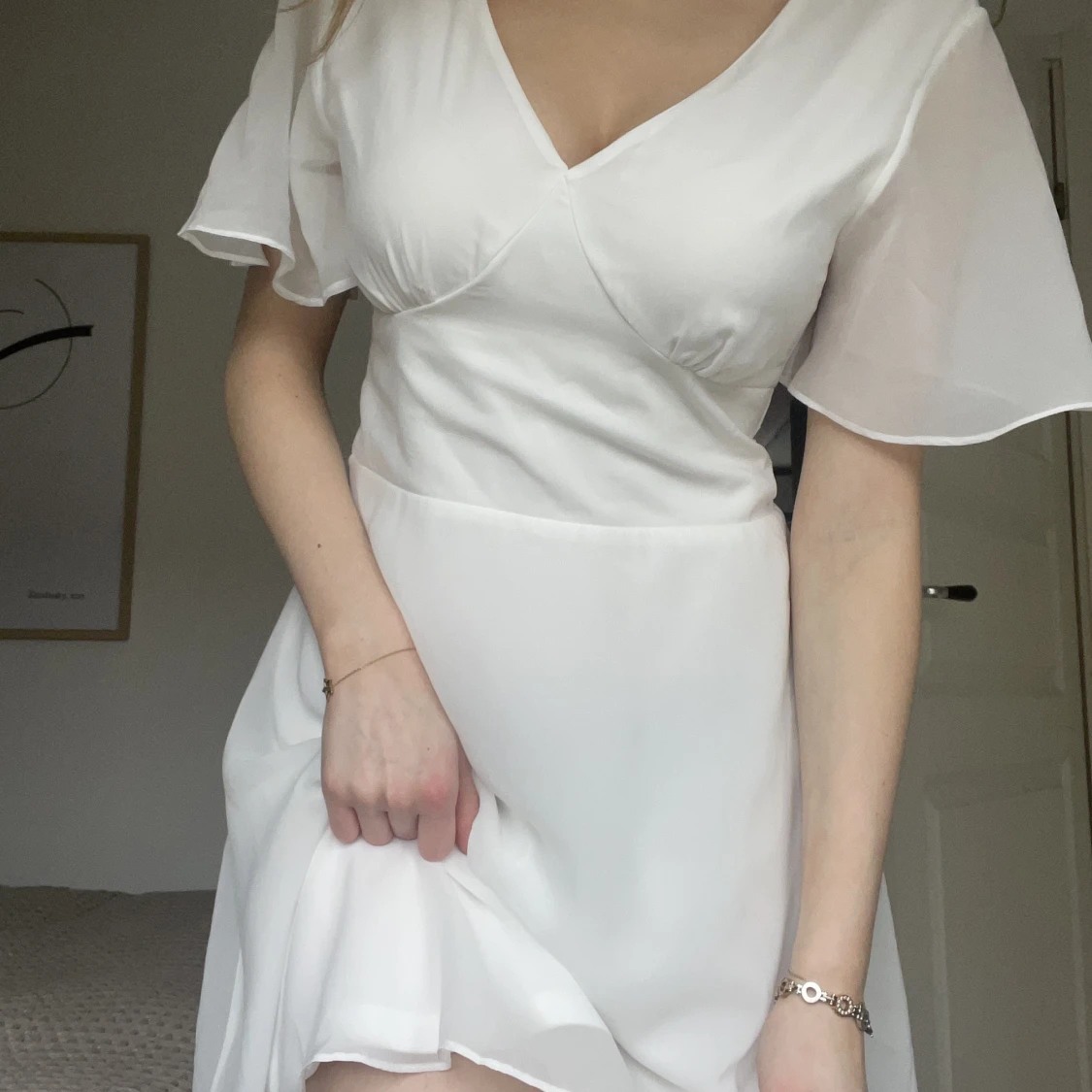 Vit Studentklänning 