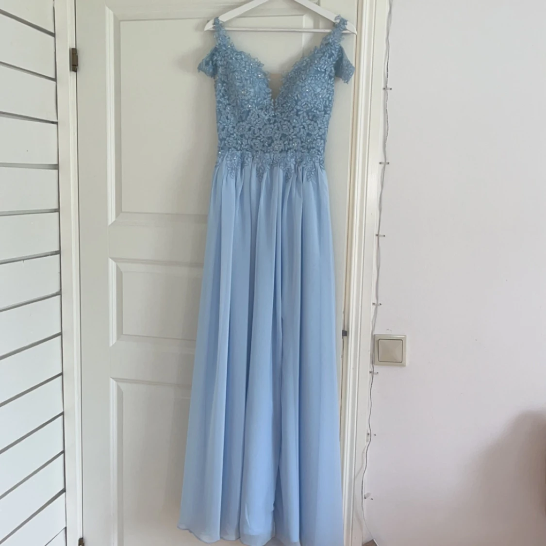 Ljusblå balklänning 