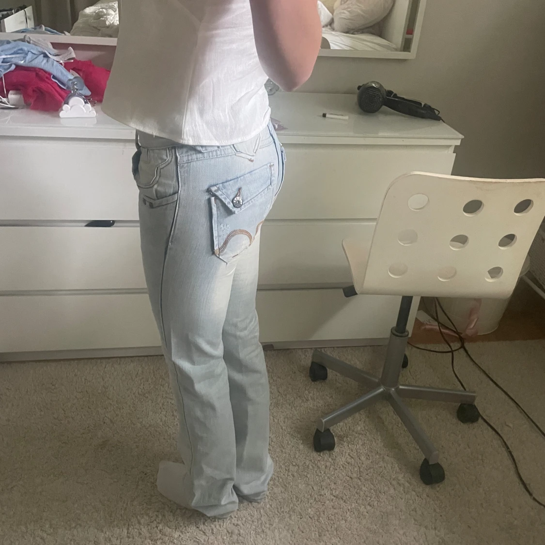 Lågmidjade jeans - 90