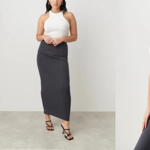 Grå långkjol - Långkjol från gina, oanvänd men tagit bort lappen. Säljer du jag hade velat ha en storlek större💕