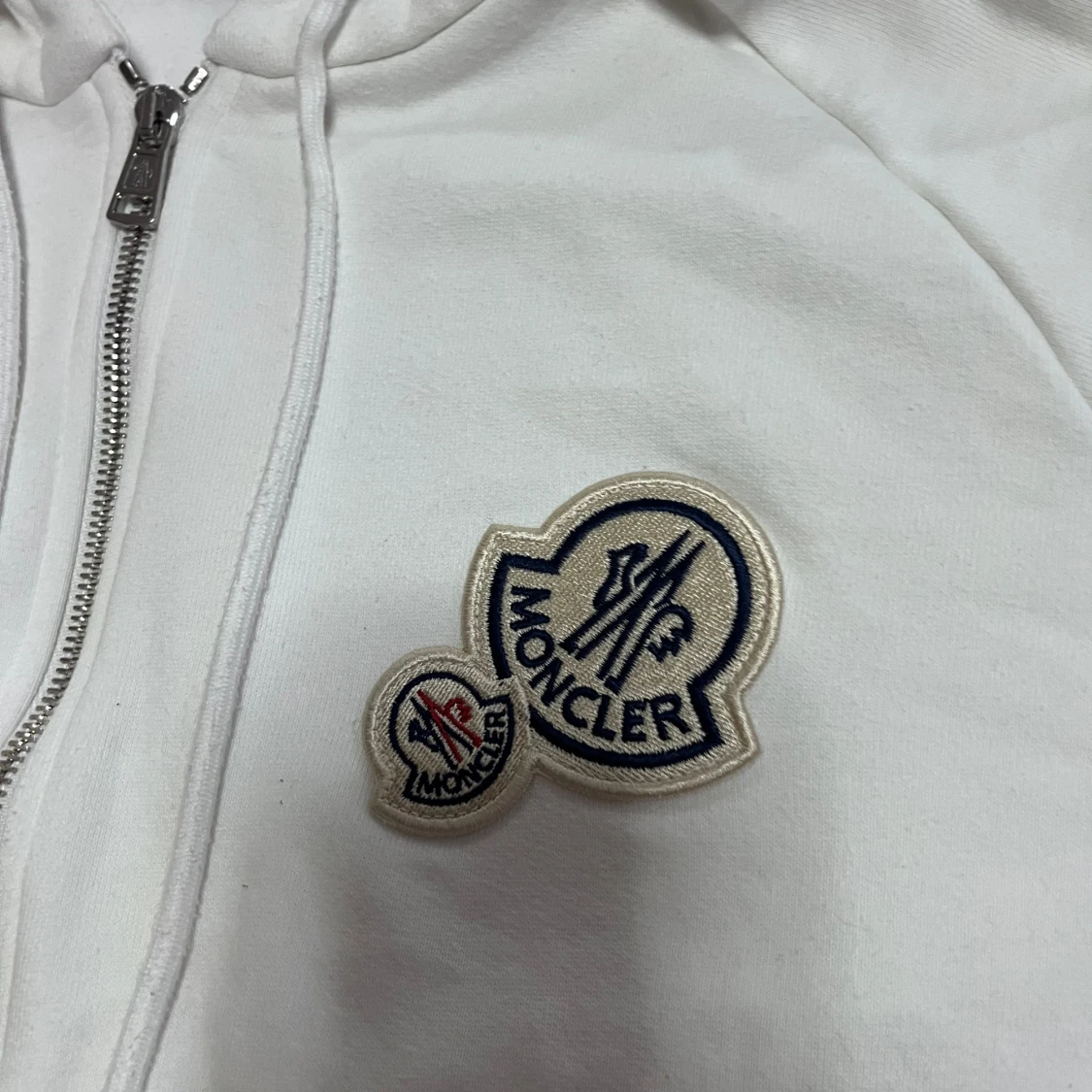 Moncler Double Logo Zip Up Hoodie - 90