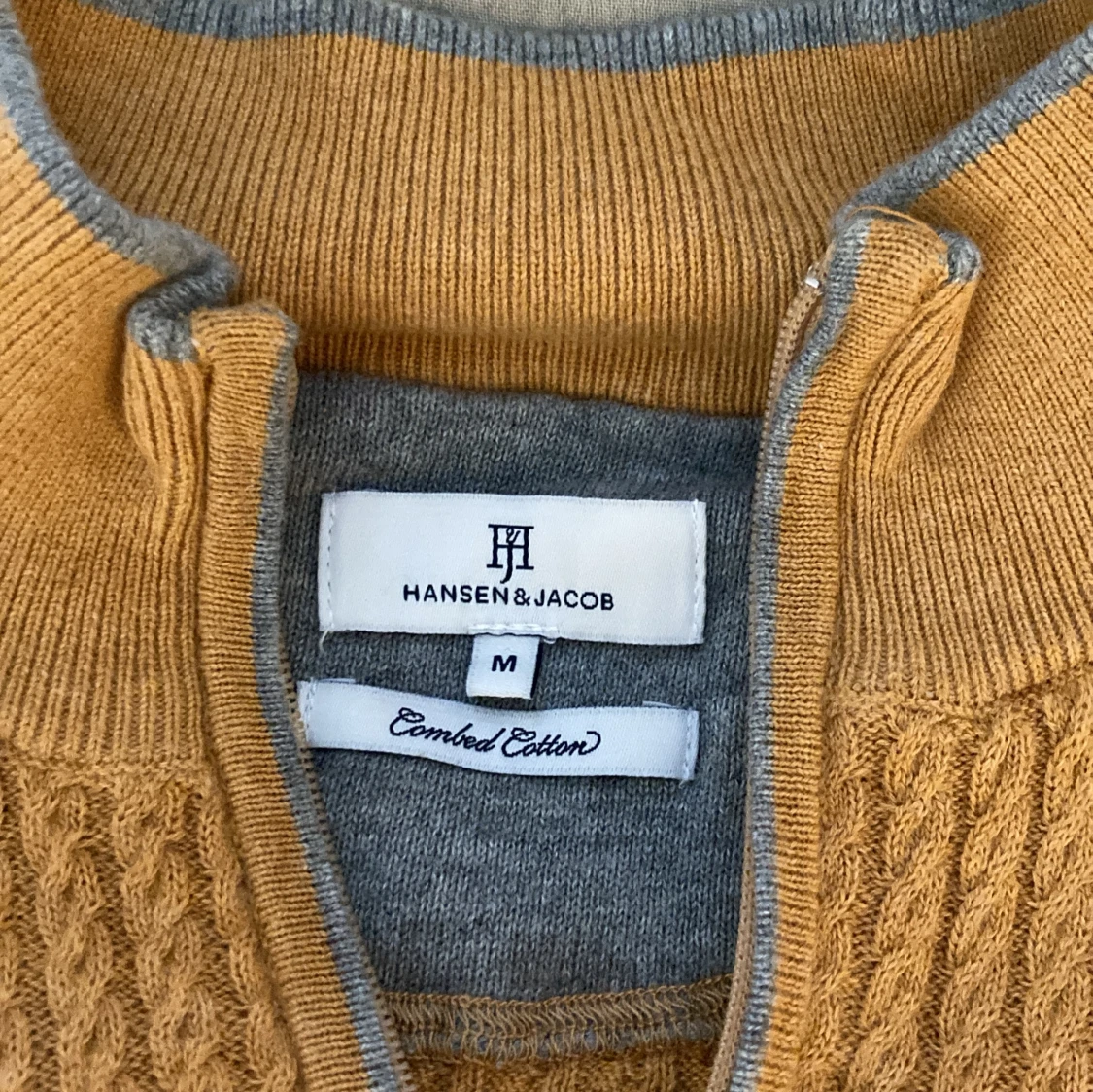 Half zip bomullströja - 90