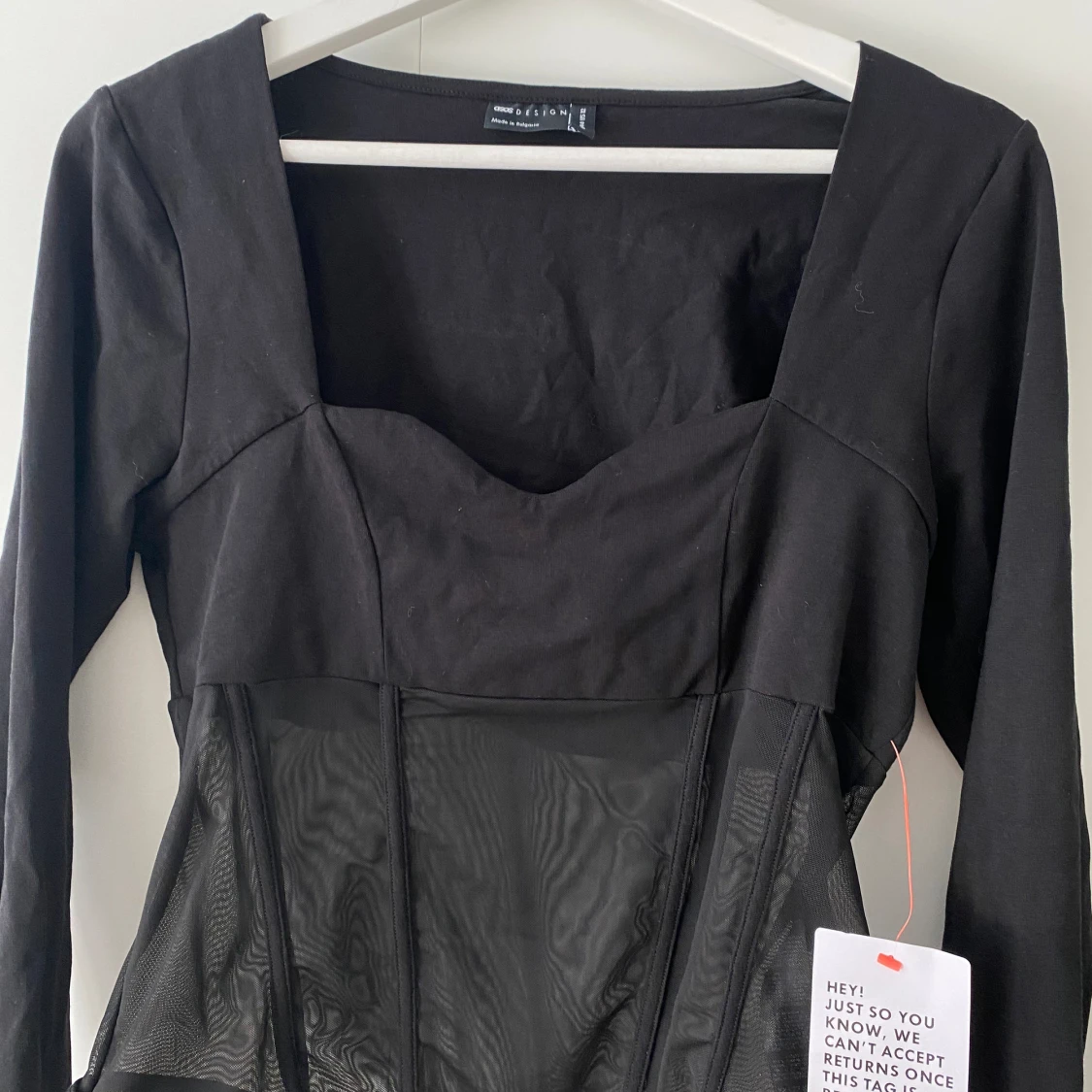 svart meshbody  - 90