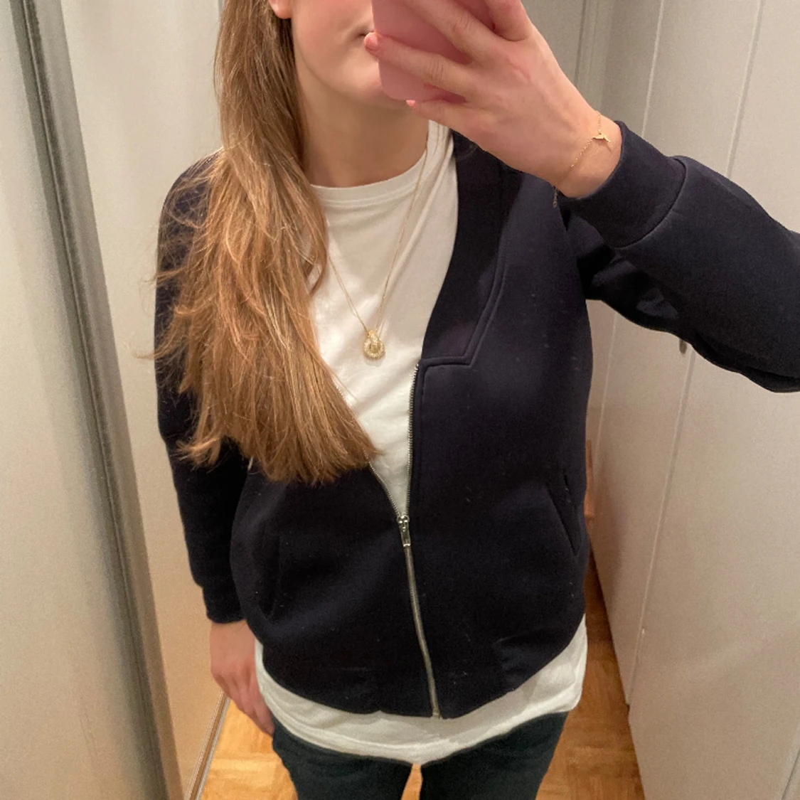 Mörkblå jacka/kofta - 90