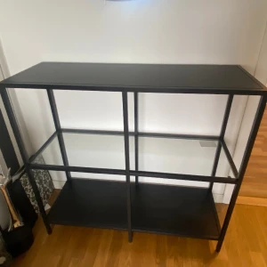 Hylla - Hylla svart/brun/glas 