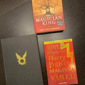 Harry Potter & the cursed child. The magician King Frågebok om Harry Potter.   Säljes tillsammans eller 40kr/st