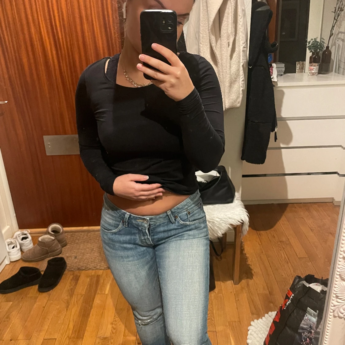 Lågmidjade jeans  - 90
