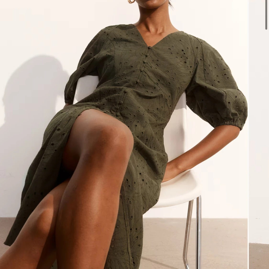 grön klänning  - 90